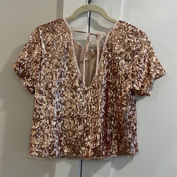 Abercrombie and Fitch sequin tee - Picture 2 of 3